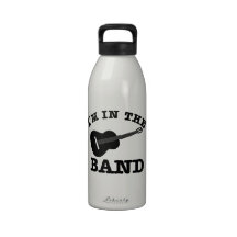 I'm in the band Guitar designs Water Bottle
