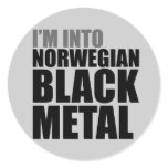 I'm Into Norwegian Black Metal stickers