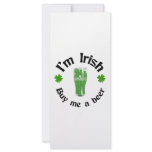 I'm Irish. Buy me a Beer rack cards