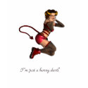 i'm just a horny devil t-shirts