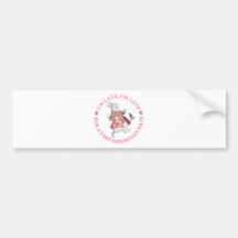 I'M LATE, I'M LATE BUMPER STICKER