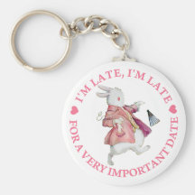 I'M LATE, I'M LATE KEYCHAIN