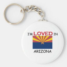 I'm Loved In ARIZONA Key Chain