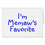 Im Memaws Favourite Blue Card