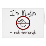 I'm Muslim - not terrorist cards