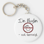 I'm Muslim - not terrorist Keychain