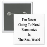 I'm Never Going To Need Economics In The Real Worl Pinback Buttons