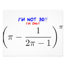 I'm not 30, I'm only 29.995678716 Announcement