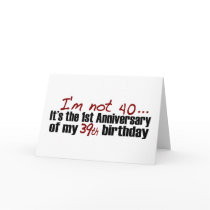 I'M Not 40 Greeting Card