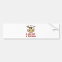 I'm Not a Burger Bumper Sticker