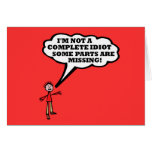 I'm not a complete idiot cards