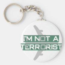 I'm not a terrorist keychain