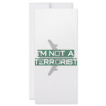 I'm not a terrorist rack cards