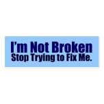 I'm Not Broken Activist Cards business cards