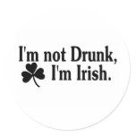 Im Not Drunk Im Irish 3 stickers