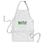Im Not Drunk Im Irish 4 Leaf Clover aprons