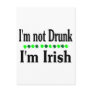 Im Not Drunk Im Irish Clovers Post Cards