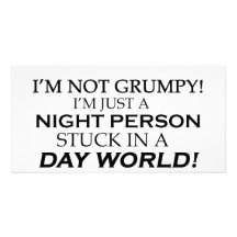 IM NOT GRUMPY PERSONALISED PHOTO CARD