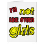 I'm Not Like Other Girls cards
