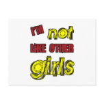 I'm Not Like Other Girls postcards