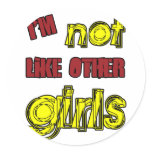 I'm Not Like Other Girls stickers