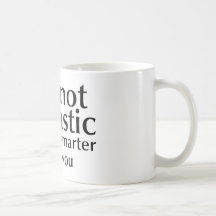 I'm not sarcastic coffee mugs