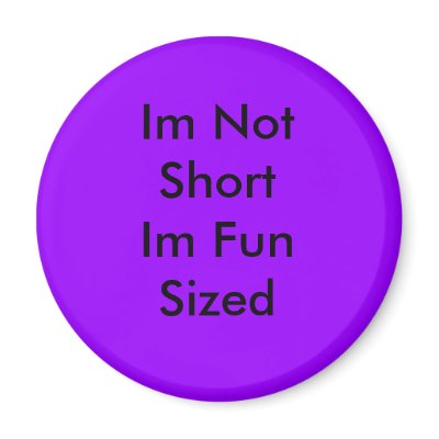 Im Not Short Im Fun Sized Fridge Magnet by Thumper011