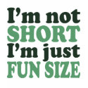 I'm not Short - Just fun Size humourous t-shirts