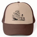 I'm on a boat! (tall ship, black) hats