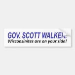I'm on Scott Walker's Side Bumper Stickers