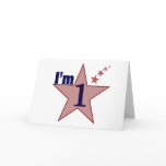 I'm one (boy 1st birthday party) cards