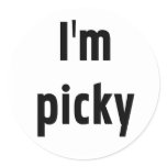 I'm Picky stickers