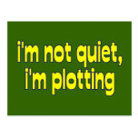 I'm Plotting Post Card