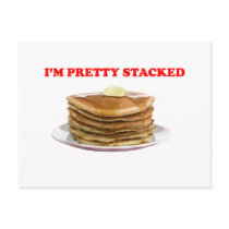 I'm Pretty Stacked Post Card