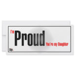 I'm proud you're my daughter Sign rack cards