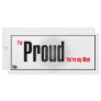 I'm proud you're my mom personalized rack card