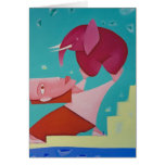 I'm pushing an elephant up the stairs cards