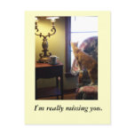 I'm really missing you. postcards