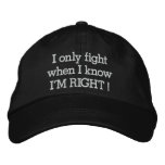 I'm RIGHT by SRF embroidered hats