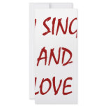 I'm Single And I Love It Personalized Rack Card