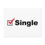 I'm Single Postcard