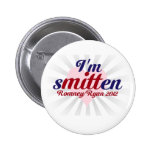 I'm Smitten, Romney/Ryan 2012 Pinback Buttons