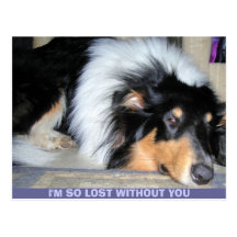 I'M SO LOST WITHOUT YOU POSTCARD