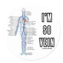 I'm So Vein (Vain / Vein Circulatory System Humour