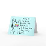 "I'm Sorry" Greeting Cards--Cat Design