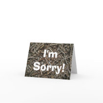 I'm Sorry.  I Totally Screwed Up!