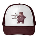 I'M SQUATCHY AND I KNOW IT - Funny Bigfoot Logo Mesh Hat