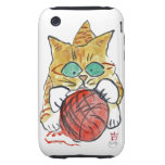 I'm Stuck - kittens claws are stuck in the yarn Tough iPhone 3 Cover