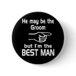 I'm the Best Man Pinback Buttons