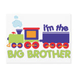 I'm the Big Brother Train T-shirt Postcard